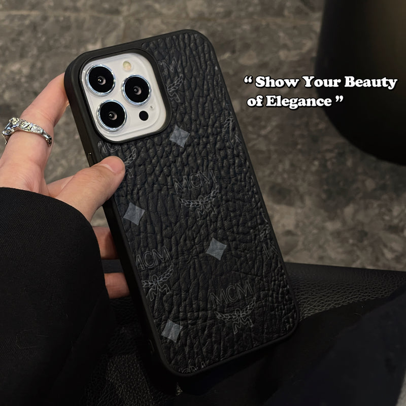 MCM iPhone Cás Dubh-MCK240603