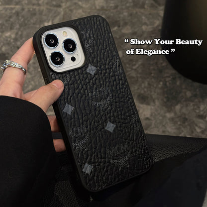 MCM iPhone Cás Dubh-MCK240603