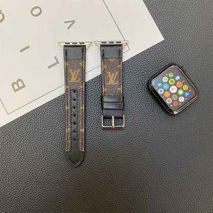 APPLE-WATCH-ARMBAND MIT MONOGRAM-NÄHTEN AUS LEDER