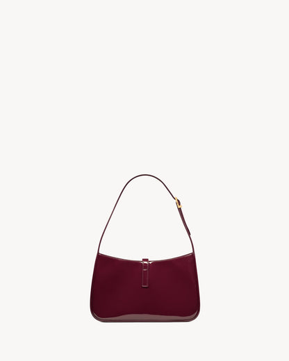 Smooth Leather Hobo Shoulder Bag