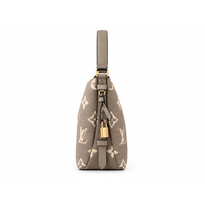 Premium Embossed Cowhide Leather Shoulder Bag