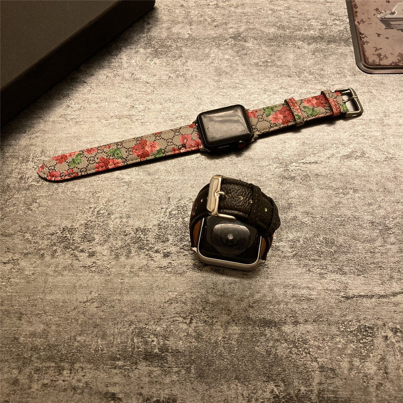 Řemínek na Apple Watch s květinovými květy