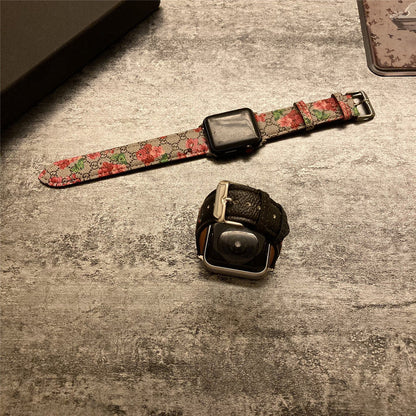 Řemínek na Apple Watch s květinovými květy