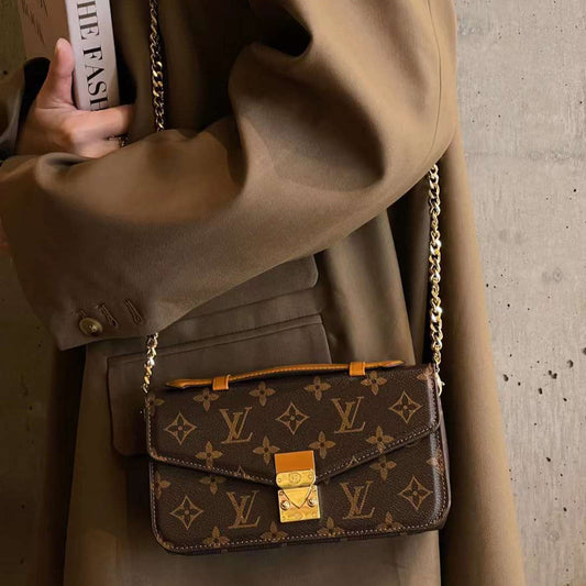 Monogram Canvas Bag Håndholdt Crossbody Chain Mobiltelefon