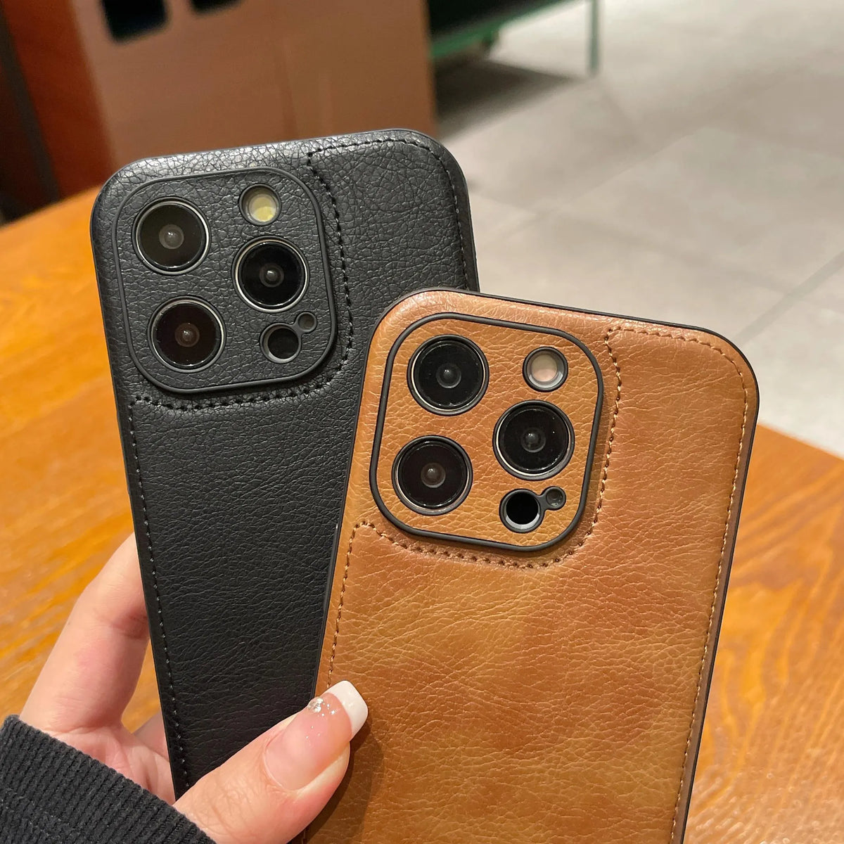 Prémiový Vintage kožený obal na iPhone – Soft Touch nárazuvzdorný ochranný kryt