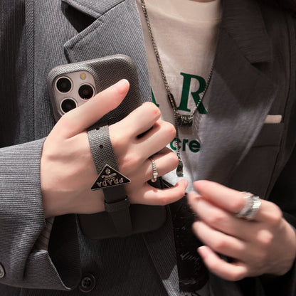 Luksus læderhåndtag til iPhone etui