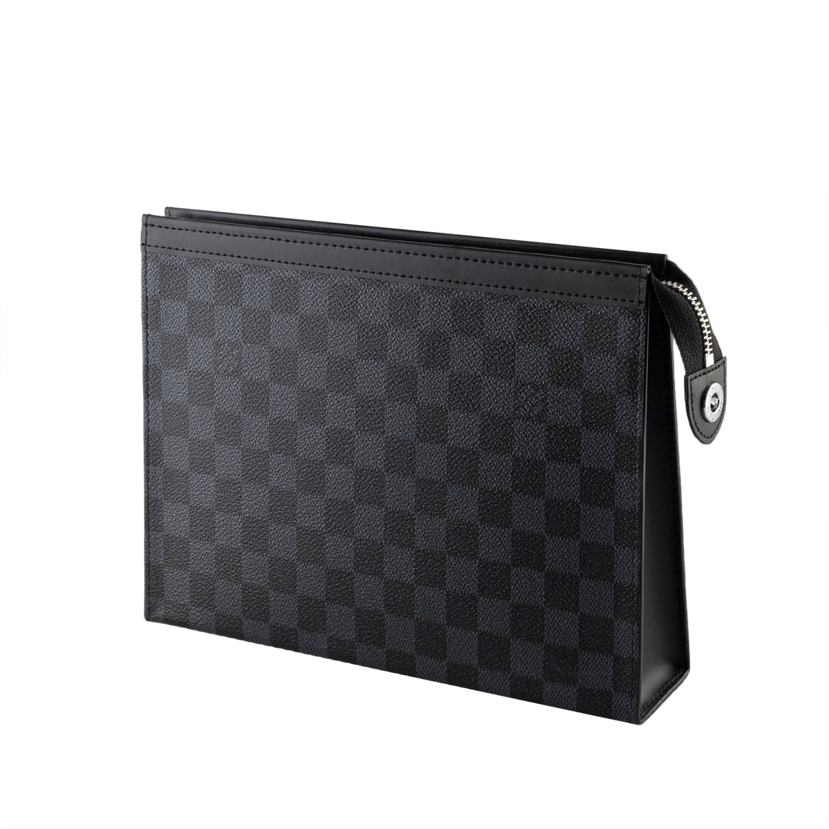 Vintage Check Leather Clutch