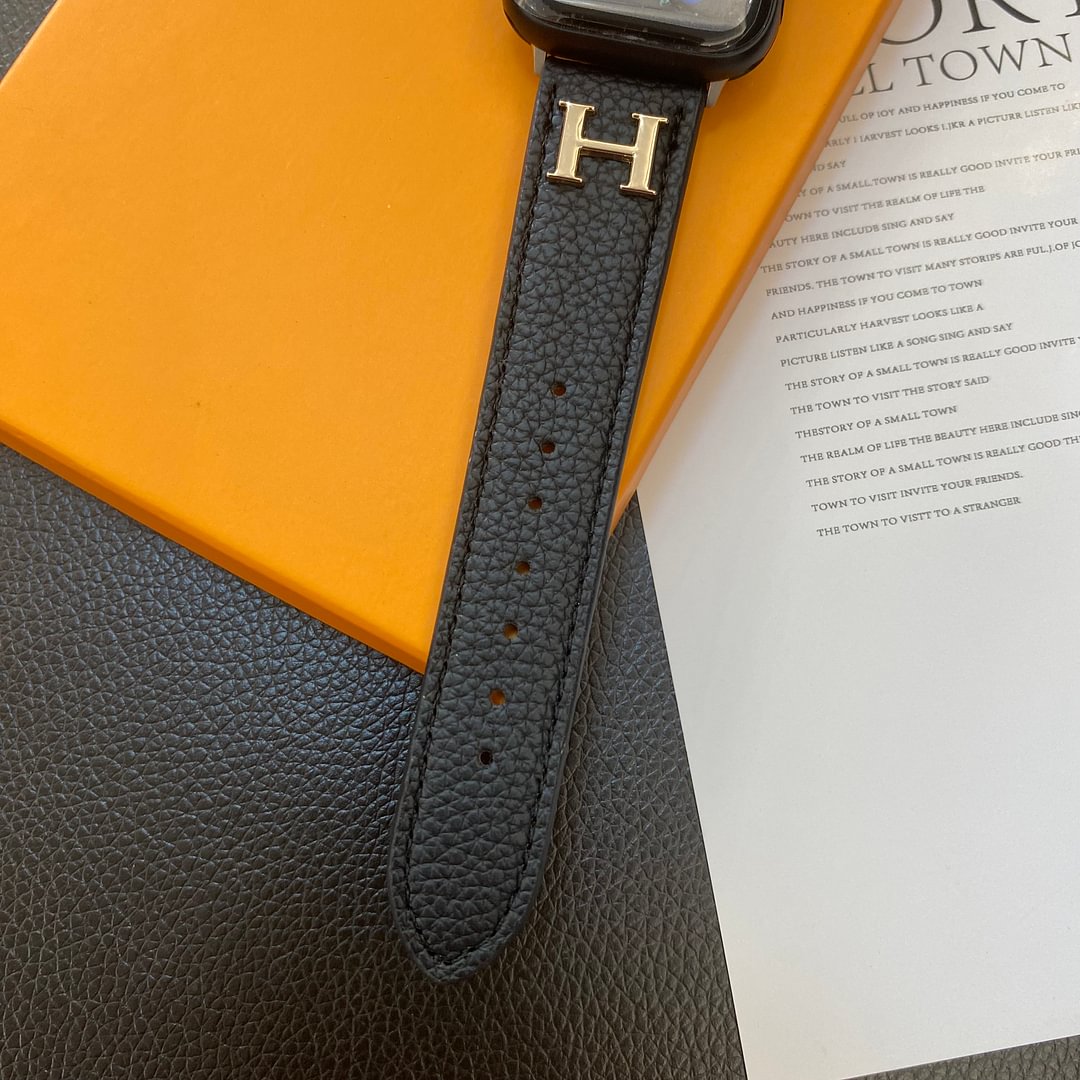 本革模様のApple Watchストラップ