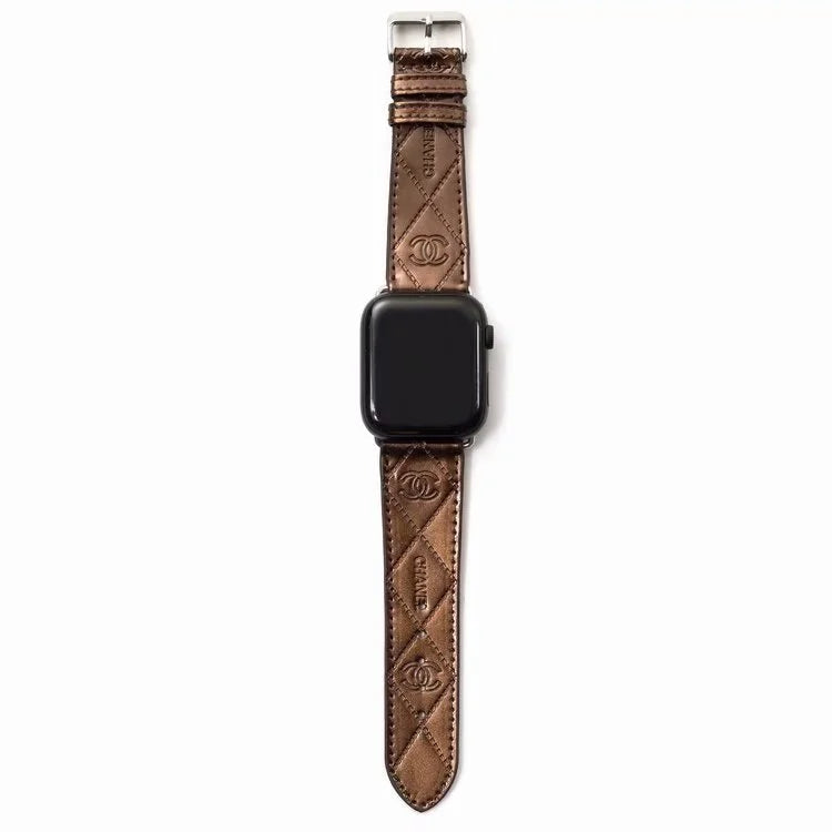 LESKLY KOŽENÝ NÁRAMEK NA HODINKY APPLE