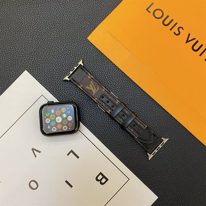 APPLE-WATCH-ARMBAND MIT MONOGRAM-NÄHTEN AUS LEDER