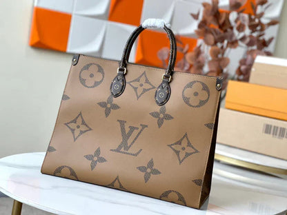 Luxusná monogramová kožená taška