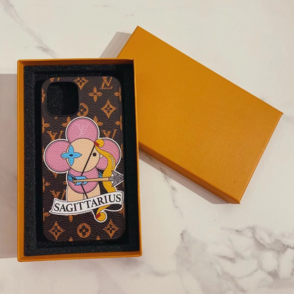 Sagittarius Love Painted iPhone Case Specialfremstillet