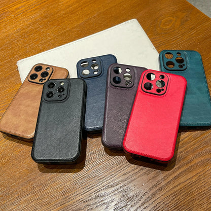 Prémiový Vintage kožený obal na iPhone – Soft Touch nárazuvzdorný ochranný kryt