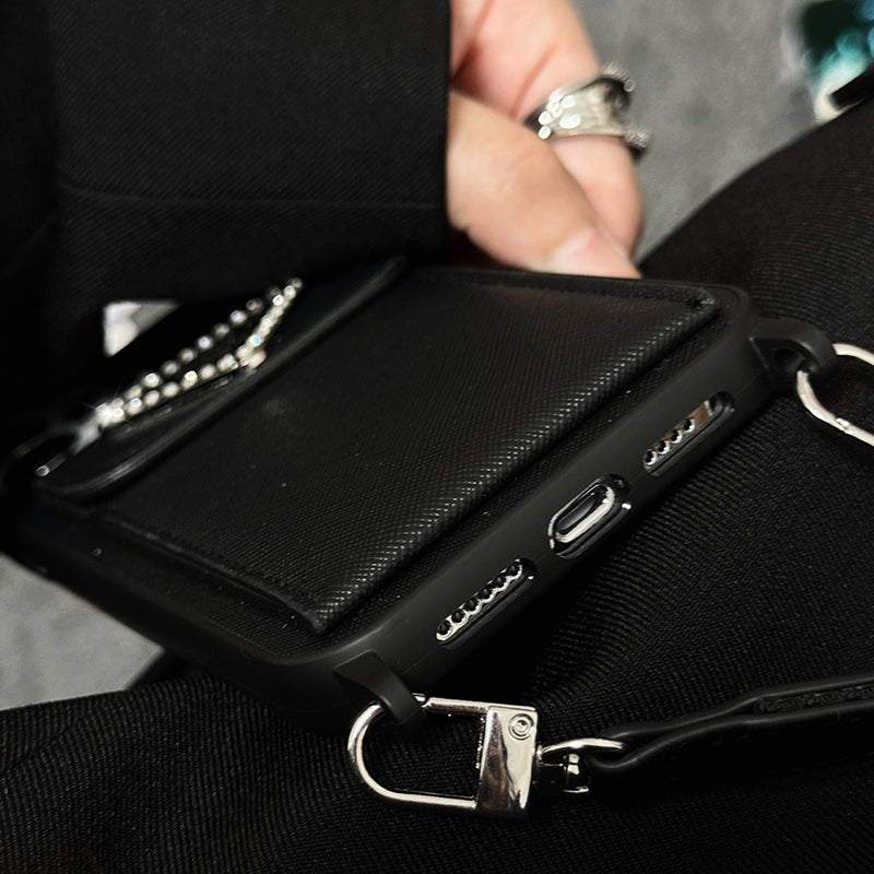 Luksus Crossbody læder cover til iPhone