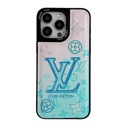 Πολυτελής μπλε δερμάτινη θήκη iPhone