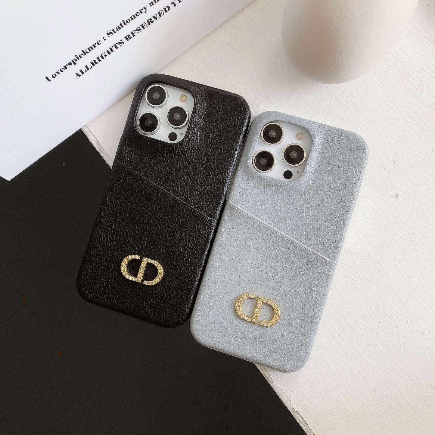 Módní kožené pouzdro na iPhone