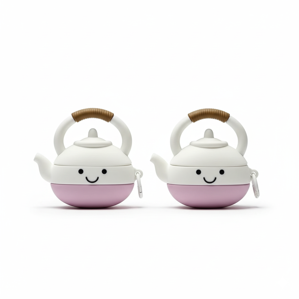 Healing and cute teapot AirPods case