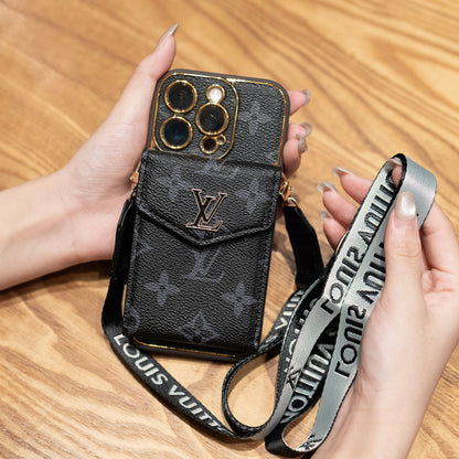 Étui pour iPhone avec porte-cartes de luxe classique