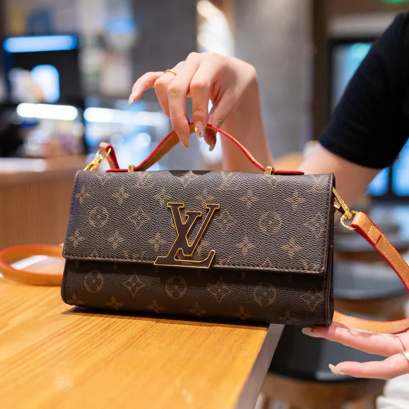 Skórzana torebka Luxe o fakturze