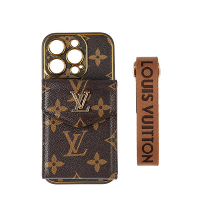 Étui pour iPhone avec porte-cartes de luxe classique