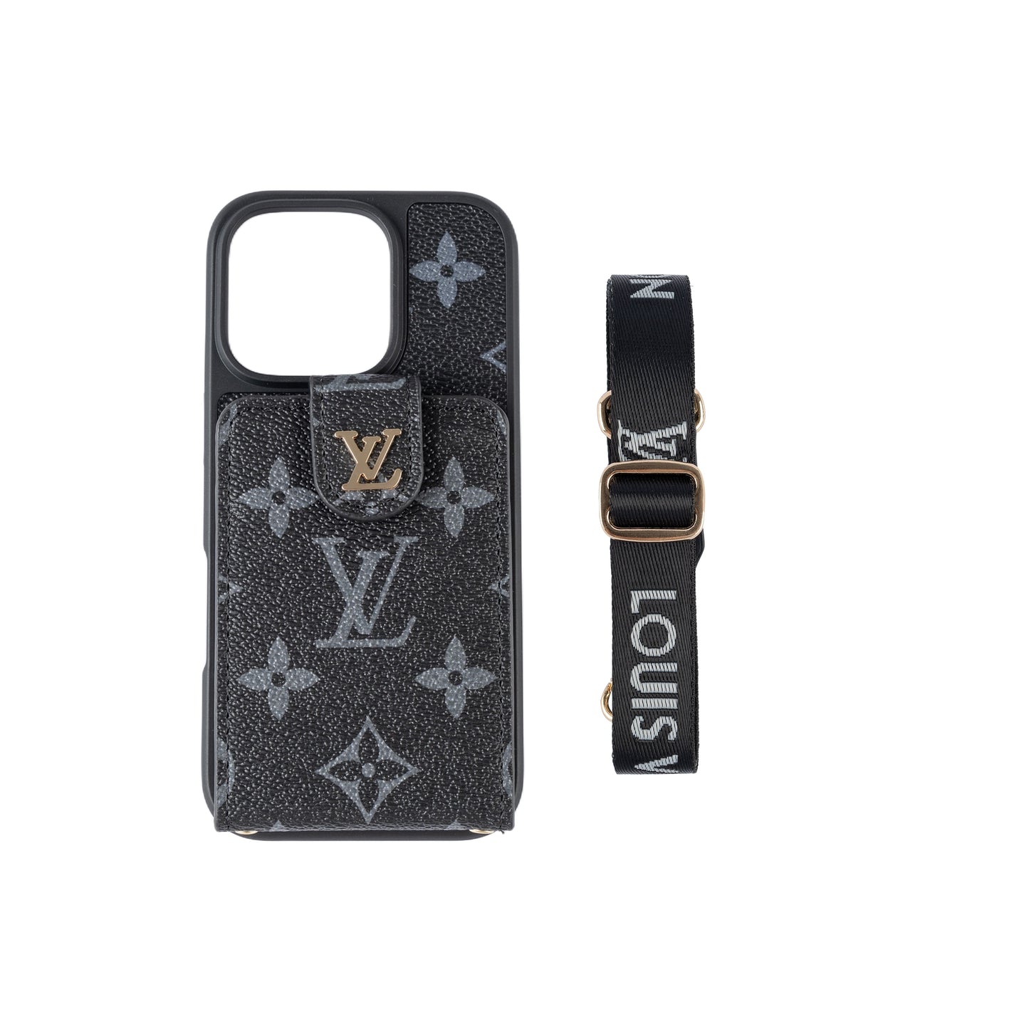 Custodia per iPhone a tracolla di lusso con portacarte & Tracolla
