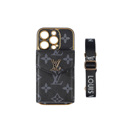 Étui pour iPhone avec porte-cartes de luxe classique