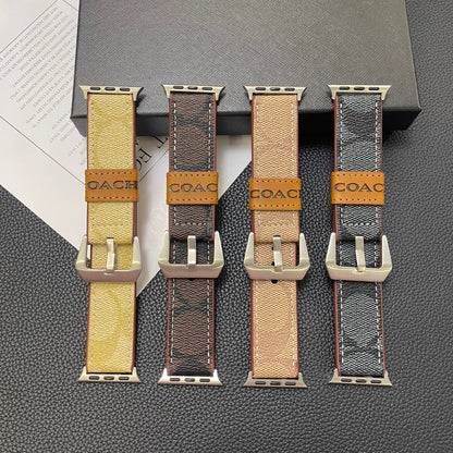 Kožený klasický řemínek Apple Watch Coffee-YHK244221710
