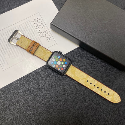 Kožený klasický řemínek Apple Watch Coffee-YHK244221710