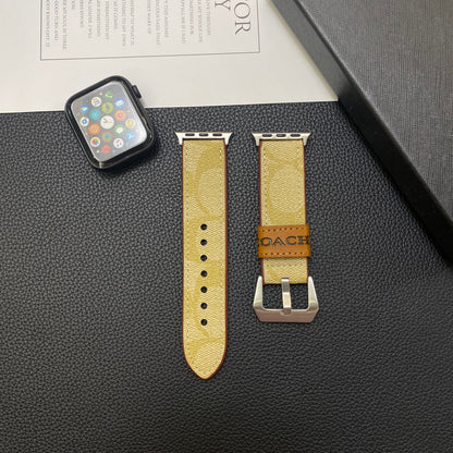 Kožený klasický řemínek Apple Watch Coffee-YHK244221710