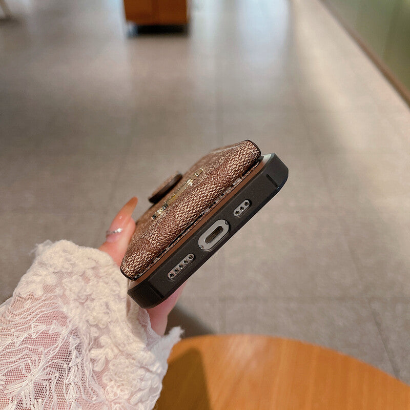 Klasické pouzdro na iPhone s peněženkou -LBK241416