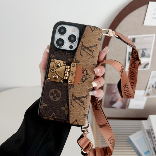 Lyxig korthållare för iPhone-fodral