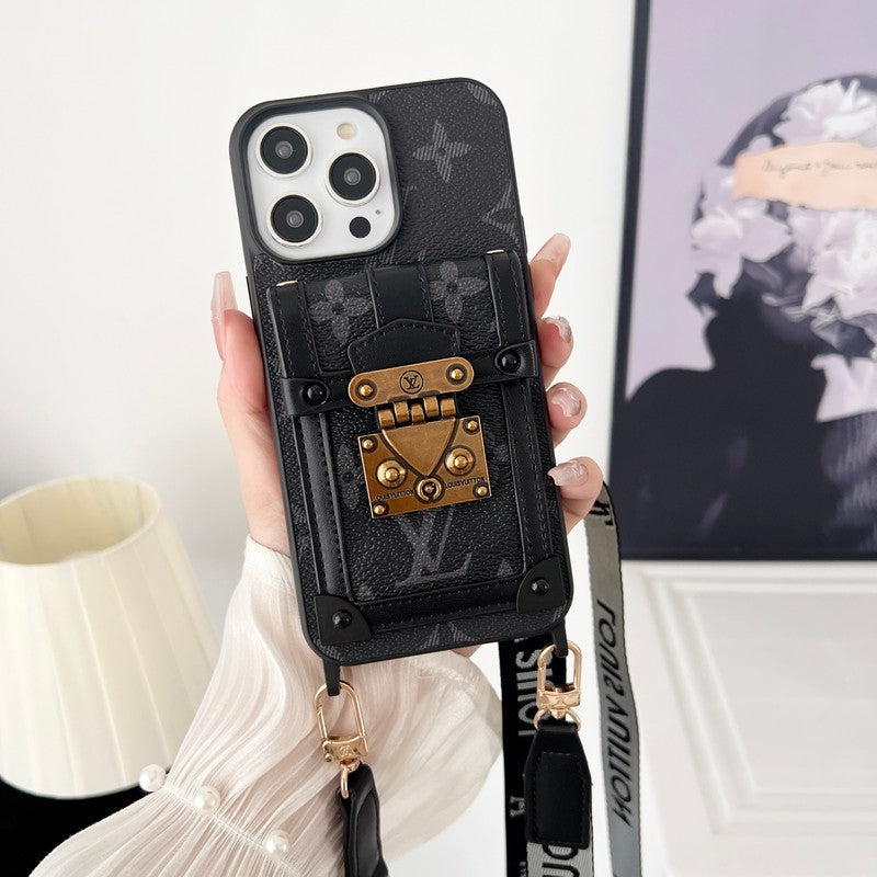 حافظة iPhone فاخرة باللون الأسود  &  باللون الأبيض