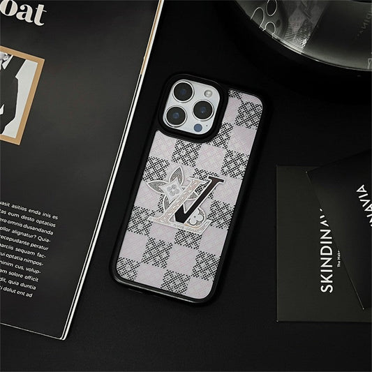 Luksuzna črna kotna torbica za iPhone