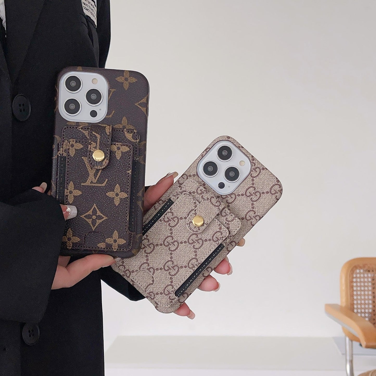 Custodia per iPhone porta carte Premium