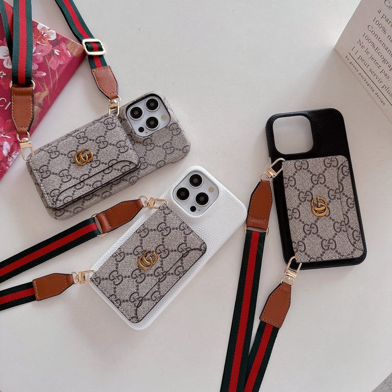 Premium Card Bag Crossbody Classic iPhone-deksel