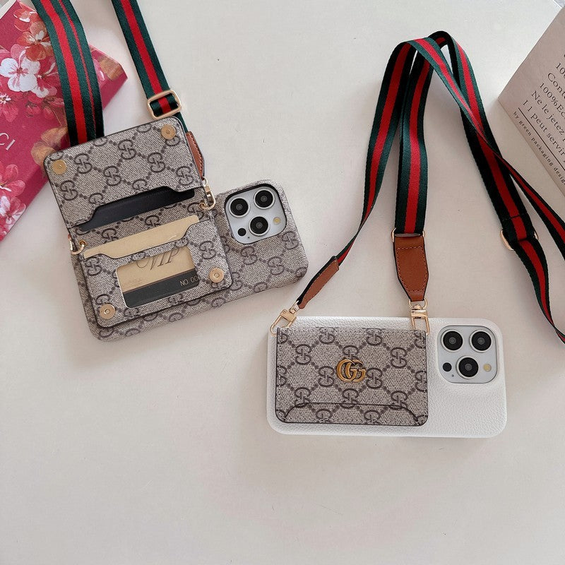 Premium Card Bag Crossbody Classic iPhone-deksel