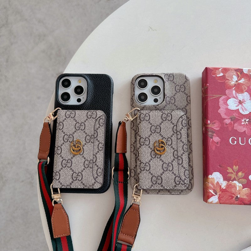 Premium Card Bag Crossbody Classic iPhone-deksel