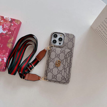 Premium Card Bag Crossbody Classic iPhone-deksel