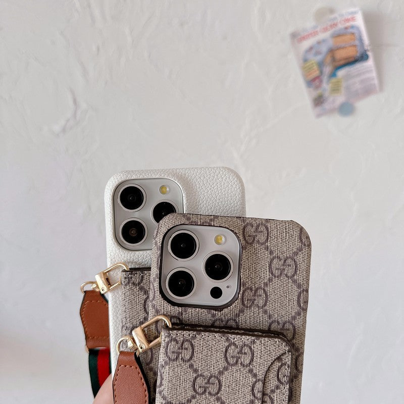 Premium Card Bag Crossbody Classic iPhone-deksel
