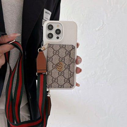 Premium Card Bag Crossbody Classic iPhone-deksel