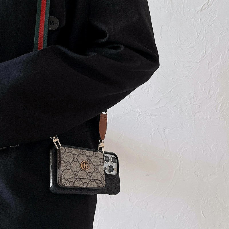 Premium Card Bag Crossbody Classic iPhone-deksel