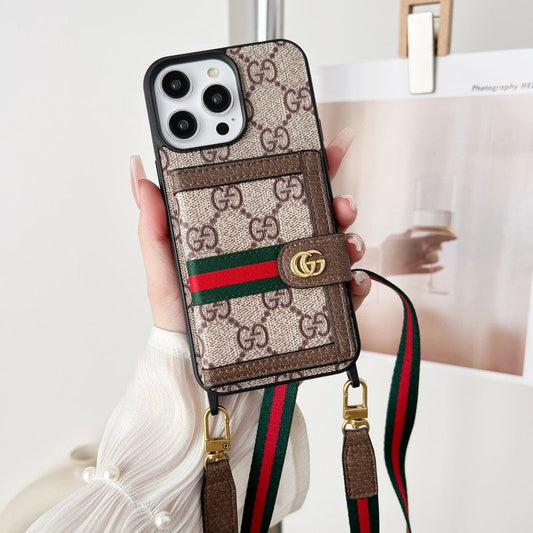 Premium Card Bag Chain Klasické pouzdro na iPhone