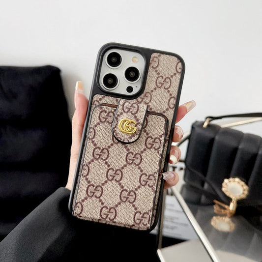 プレミアムカードバッグ クロスボディチェーン iPhoneケース