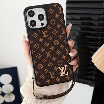 奢華經典棕色手鍊 iPhone 手機殼