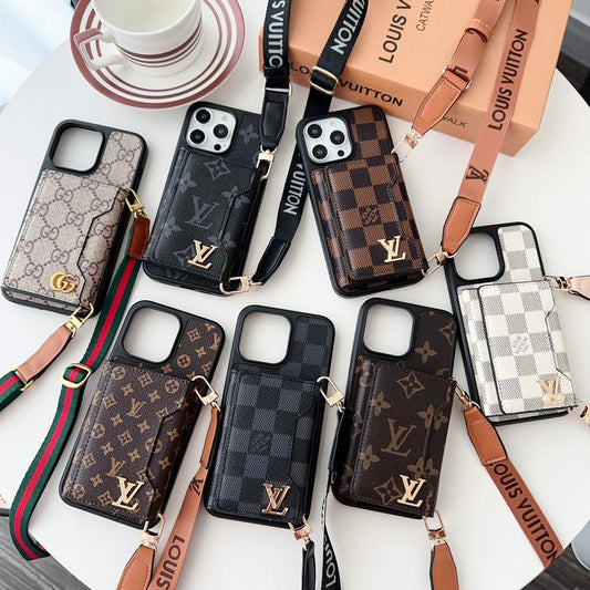 Prémiové pouzdro na boční karty Crossbody na iPhone