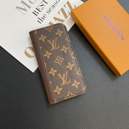 MONOGRAMM-LEDER-KARTENHÜLLE GALAXY-HÜLLE FÜR SAMSUNG