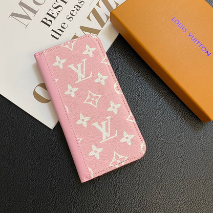 MONOGRAMM-LEDER-KARTENHÜLLE GALAXY-HÜLLE FÜR SAMSUNG