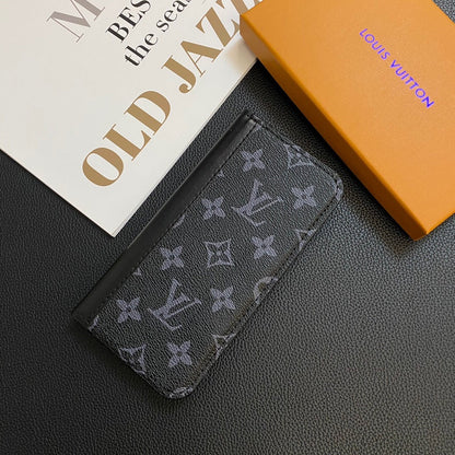 MONOGRAMM-LEDER-KARTENHÜLLE GALAXY-HÜLLE FÜR SAMSUNG