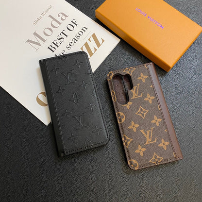 MONOGRAMM-LEDER-KARTENHÜLLE GALAXY-HÜLLE FÜR SAMSUNG