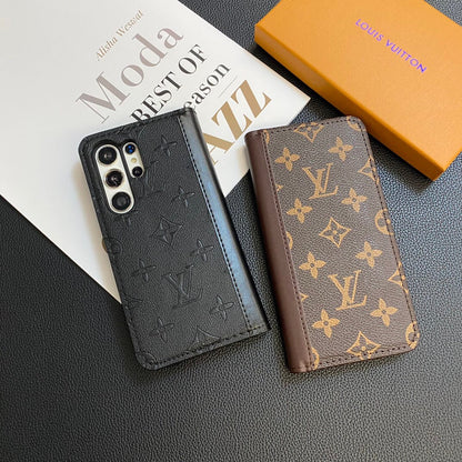 MONOGRAMM-LEDER-KARTENHÜLLE GALAXY-HÜLLE FÜR SAMSUNG